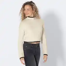 NKD Damen-Strickpullover mit Kontrast-Saum Angebot