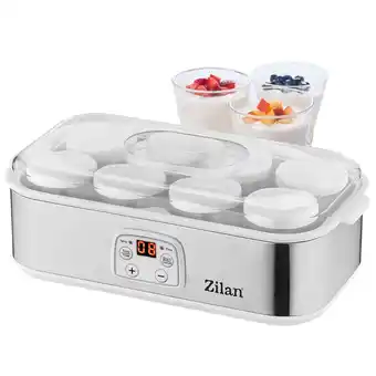 Netto Marken-Discount Zilan Joghurt Maker Joghurtbereiter 1.44 Liter 8 Glasflaschen á 180 ml Digitales Display Angebot