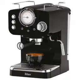 Netto Marken-Discount Zilan Espressomaschine mit Milchaufschäumer Siebträgermaschine 15 bar 1.25L schwarz Angebot