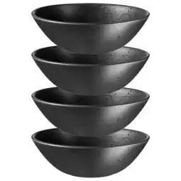 Netto Marken-Discount Mäser Schüssel-Set, Steinzeug Essential Schwarz Angebot