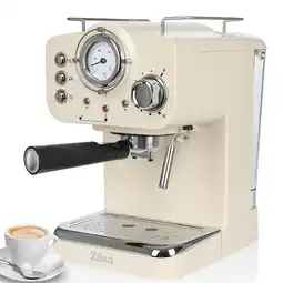 Netto Marken-Discount Zilan Espressomaschine mit Milchaufschäumer Siebträgermaschine 15 bar 1.25L gelb Angebot