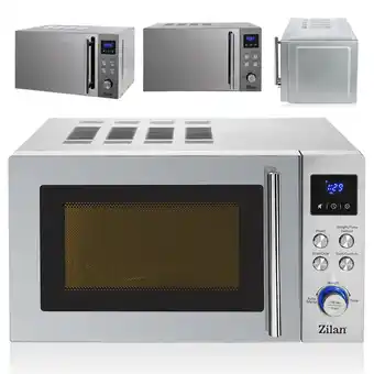 Netto Marken-Discount Zilan Mikrowelle 20 Liter mit 8 Automatikprogrammen 6 Leistungsstufen LED Display Auftaufunktion Angebot
