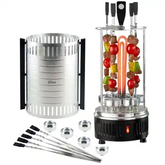 Netto Marken-Discount Zilan Kebap Maker Schaschlikspieß Schaschlik Grill mit Fettauffangschale 5 Spieße Angebot