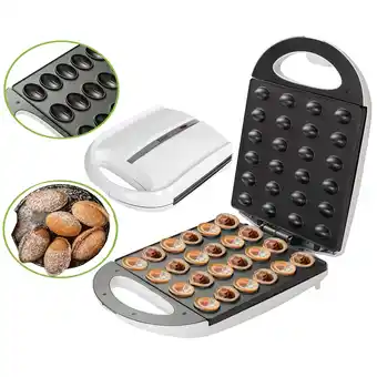 Netto Marken-Discount Zilan Elektrischer Nussbäcker Oresckis Nut Maker Antihaftbeschichtung 1400 Watt weiß Angebot