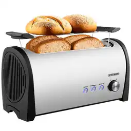 Netto Marken-Discount Steinborg 4 Scheiben Toaster mit Brötchenaufsatz 1400 Watt Angebot