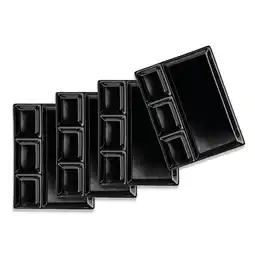 Netto Marken-Discount Mäser Fondueteller, Porzellan - Schwarz Angebot