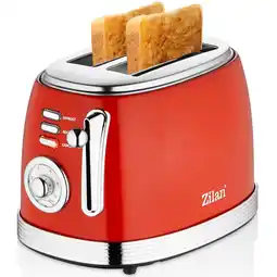 Netto Marken-Discount Zilan 60er Jahre Retro 2 Scheiben Doppelschlitz Toaster 850 Watt Angebot
