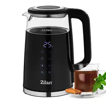 Netto Marken-Discount Zilan Glas Wasserkocher mit Temperatureinstellung Warmhaltefunktion 1.7L 2200W Angebot