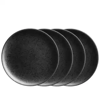 Netto Marken-Discount Mäser Speiseteller-Set, Steinzeug Essential Schwarz Angebot