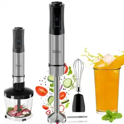 Netto Marken-Discount Zilan 5-in-1 Stabmixer Set 12 Geschwindigkeitsstufen Edelstahlgehäuse 1200W Angebot