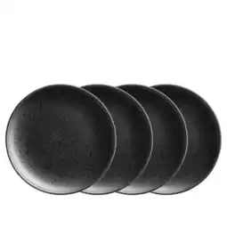 Netto Marken-Discount Mäser Dessertteller-Set, Steinzeug Essential Schwarz Angebot