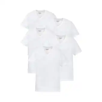 Netto Marken-Discount Otto Kern 5er Pack Herren T-Shirts V-Ausschnitt 100% Baumwolle / weiß / Größe XXXL Angebot