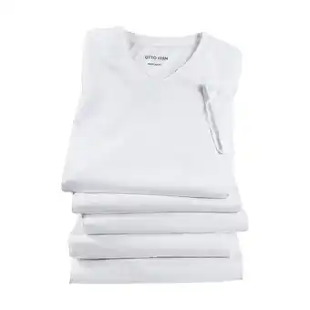 Netto Marken-Discount Otto Kern 5er Pack Herren T-Shirts V-Ausschnitt 100% Baumwolle / weiß / Größe M Angebot