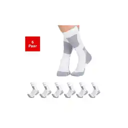 Netto Marken-Discount Nordcap 6er Pack Allround-Sportsocken hoch unisex / weiß / Größe 39-42 Angebot