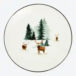 NKD Dessertteller mit Wald-Motiv Angebot
