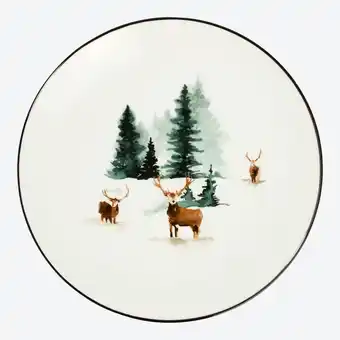 NKD Dessertteller mit Wald-Motiv Angebot