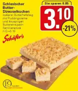 WEZ Schäfer's Schlesischer Butter Streuselkuchen Angebot