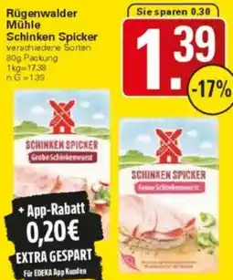WEZ Rügenwalder Mühle Schinken Spicker Angebot