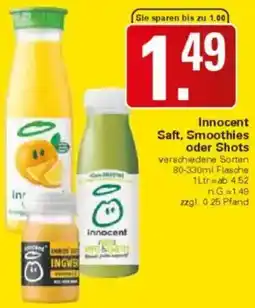 WEZ Innocent Saft, Smoothies oder Shots Angebot