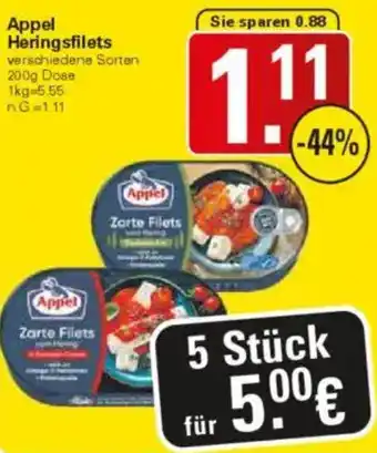 WEZ Appel Heringsfilets Angebot