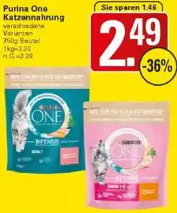 WEZ Purina One Katzennahrung Angebot