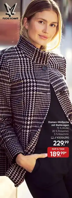 Galeria FUCHS SCHMITT Damen-Wolljacke mit Stehkragen Angebot