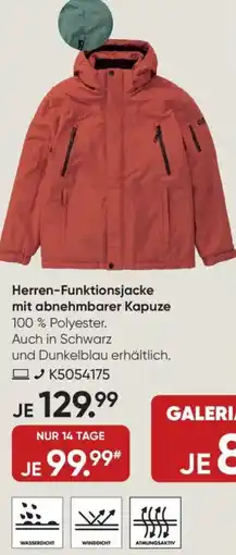 Galeria GLOBE TROTTER Herren-Funktionsjacke mit abnehmbarer Kapuze Angebot