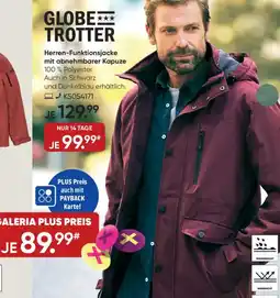Galeria GLOBE TROTTER Herren-Funktionsjacke mit abnehmbarer Kapuze Angebot