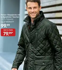 Galeria Herren-Steppjacke mit aufgesetzten Taschen Angebot