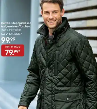 Galeria Herren-Steppjacke mit aufgesetzten Taschen Angebot
