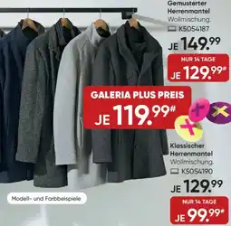 Galeria Gemusterter Herrenmantel Angebot