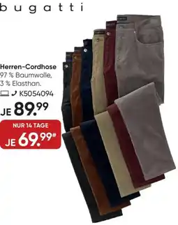 Galeria bugatti Herren-Cordhose Angebot