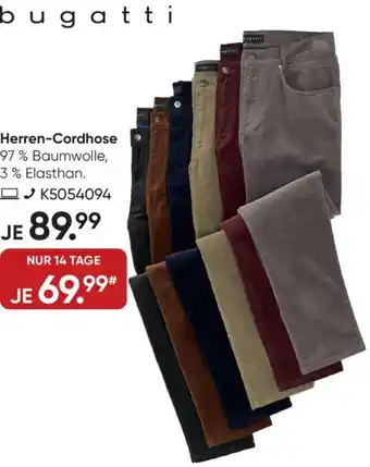 Galeria bugatti Herren-Cordhose Angebot