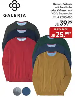 Galeria GALERIA Herren-Pullover mit Rundhals- oder V-Ausschnitt Angebot