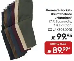 Galeria BRAX Herren 5-Pocket Baumwollhose ,,Marathon" Angebot