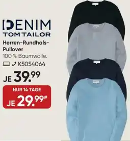 Galeria DENIM TOM TAILOR Herren-Rundhals Pullover Angebot