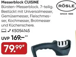 Galeria RÖSLE Messerblock CUISINE Angebot