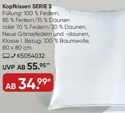 Galeria Kopfkissen SERIES S Angebot