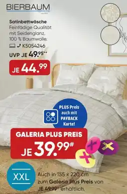 Galeria BIERBAUM Satinbettwäsche Angebot