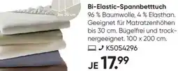 Galeria GALERIA essentials Bi-Elastic-Spannbetttuch Angebot