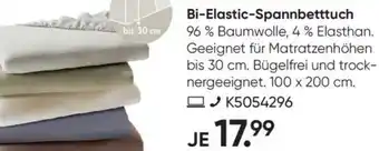 Galeria GALERIA essentials Bi-Elastic-Spannbetttuch Angebot