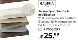 Galeria GALERIA home Jersey-Spannbetttuch mit Elasthan Angebot