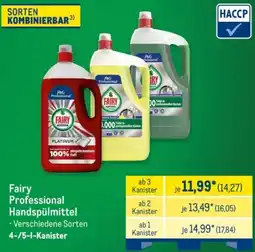 METRO Fairy Professional Handspülmittel Angebot