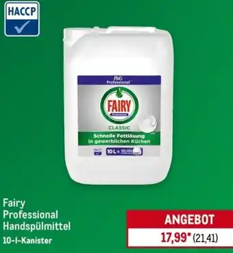 METRO Fairy Professional Handspülmittel Angebot