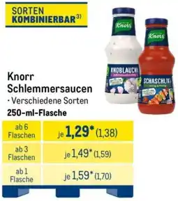 METRO Knorr Schlemmersaucen Angebot