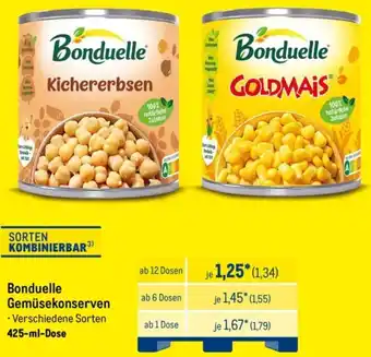 METRO Bonduelle Gemüsekonserven Angebot