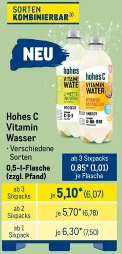 METRO Hohes C Vitamin Wasser Angebot