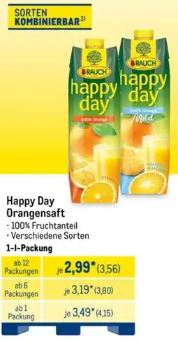 METRO RAUCH Happy Day Orangensaft Angebot