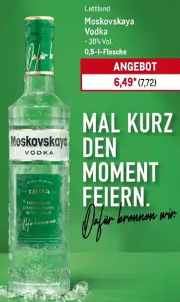 METRO Moskovskaya Vodka Angebot