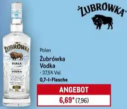 METRO Żubrówka Vodka Angebot